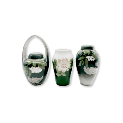 19th Century Royal Copehangen Porcelain Vase Set