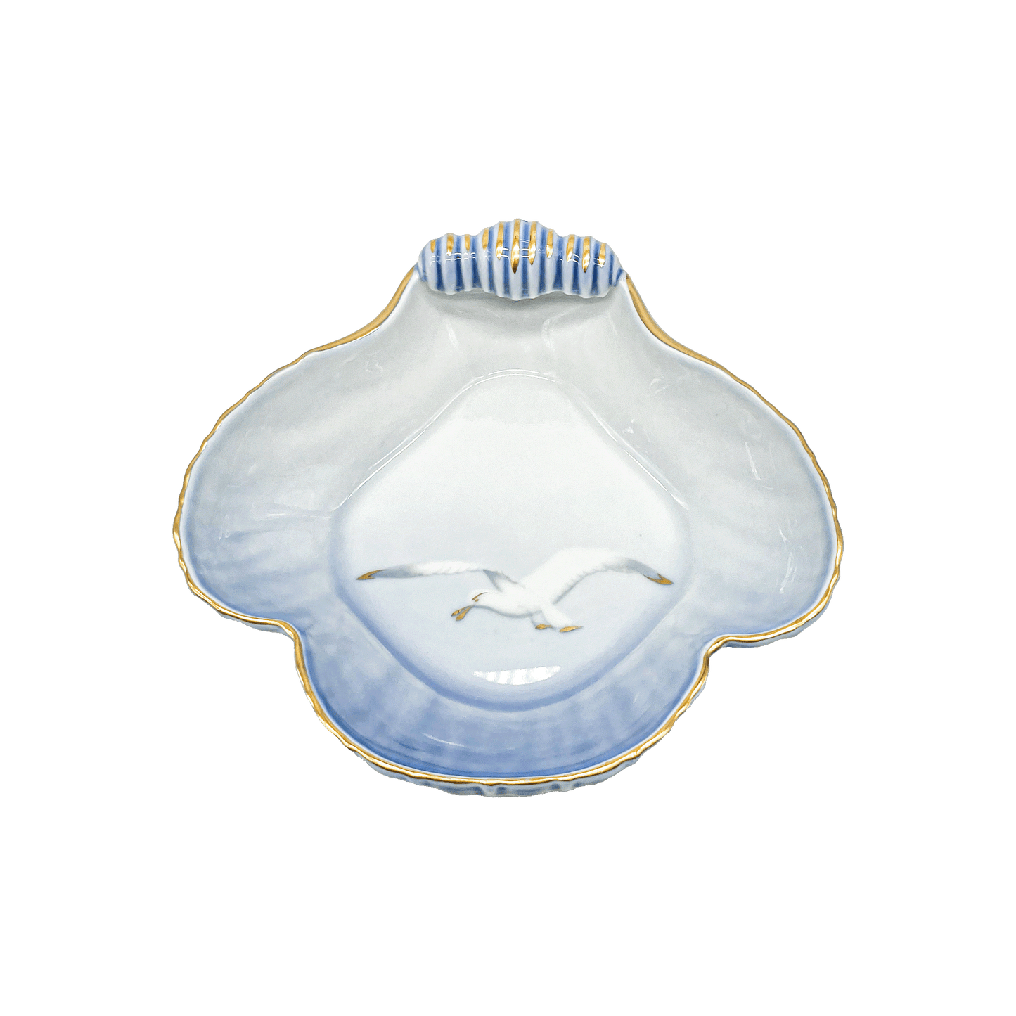 Bing & Grøndahl Shell-Shaped Tray with Seagull Motif