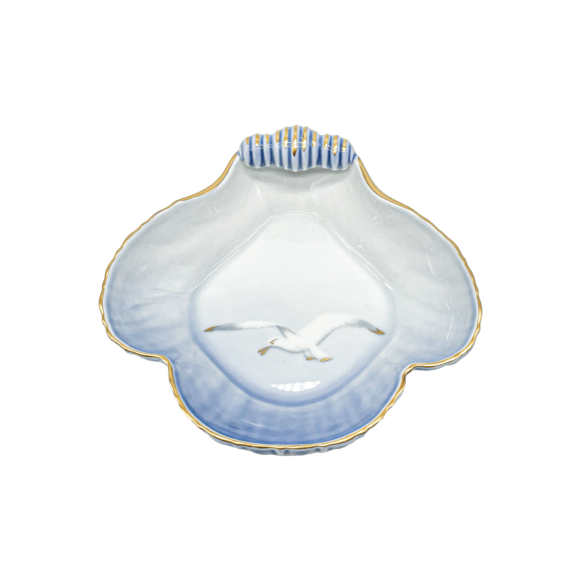 Bing & Grøndahl Shell-Shaped Tray with Seagull Motif
