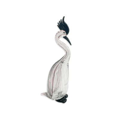 Glass Bird Sculpture by Licio Zanetti