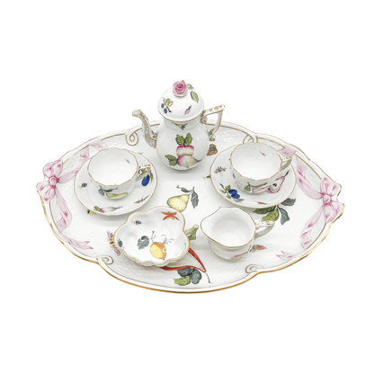 Herend Tête-à-tête ‘Fruits Necker’ Coffee Set