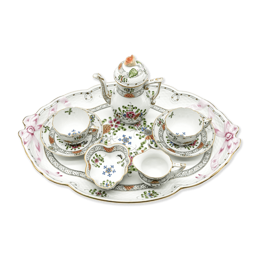 Herend Tête-à-tête Polychromatic Coffee Set