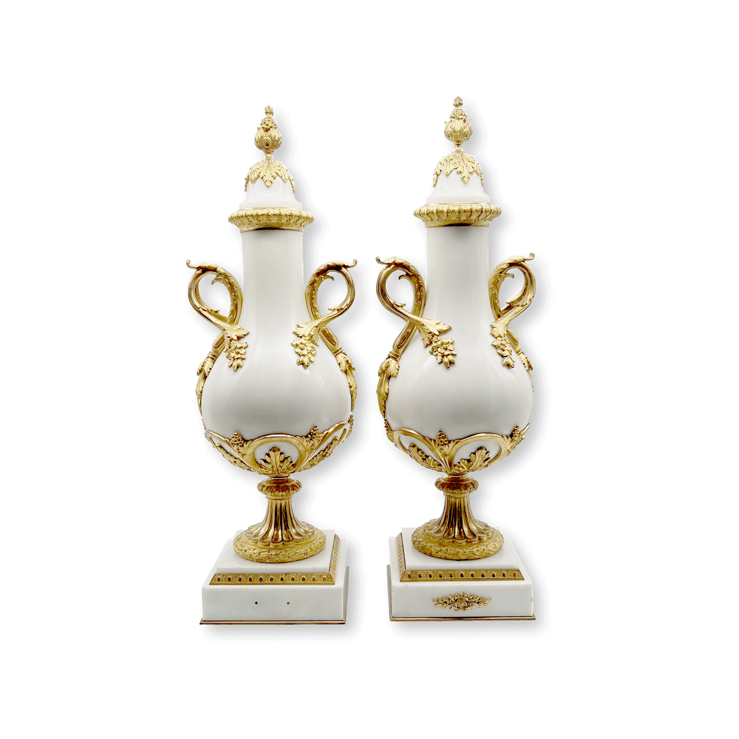 Pair of 19th Century Marble Decorative Vases