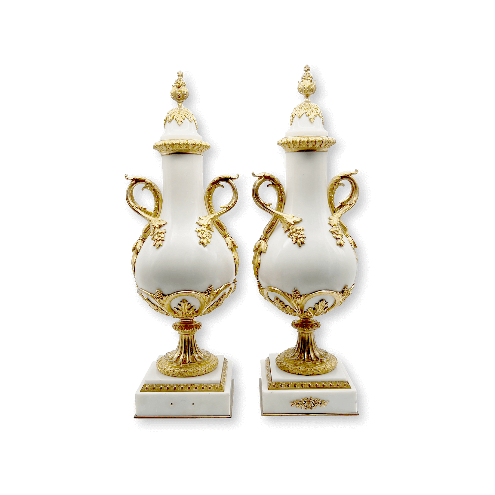 Pair of 19th Century Marble Decorative Vases