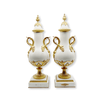 Pair of 19th Century Marble Decorative Vases