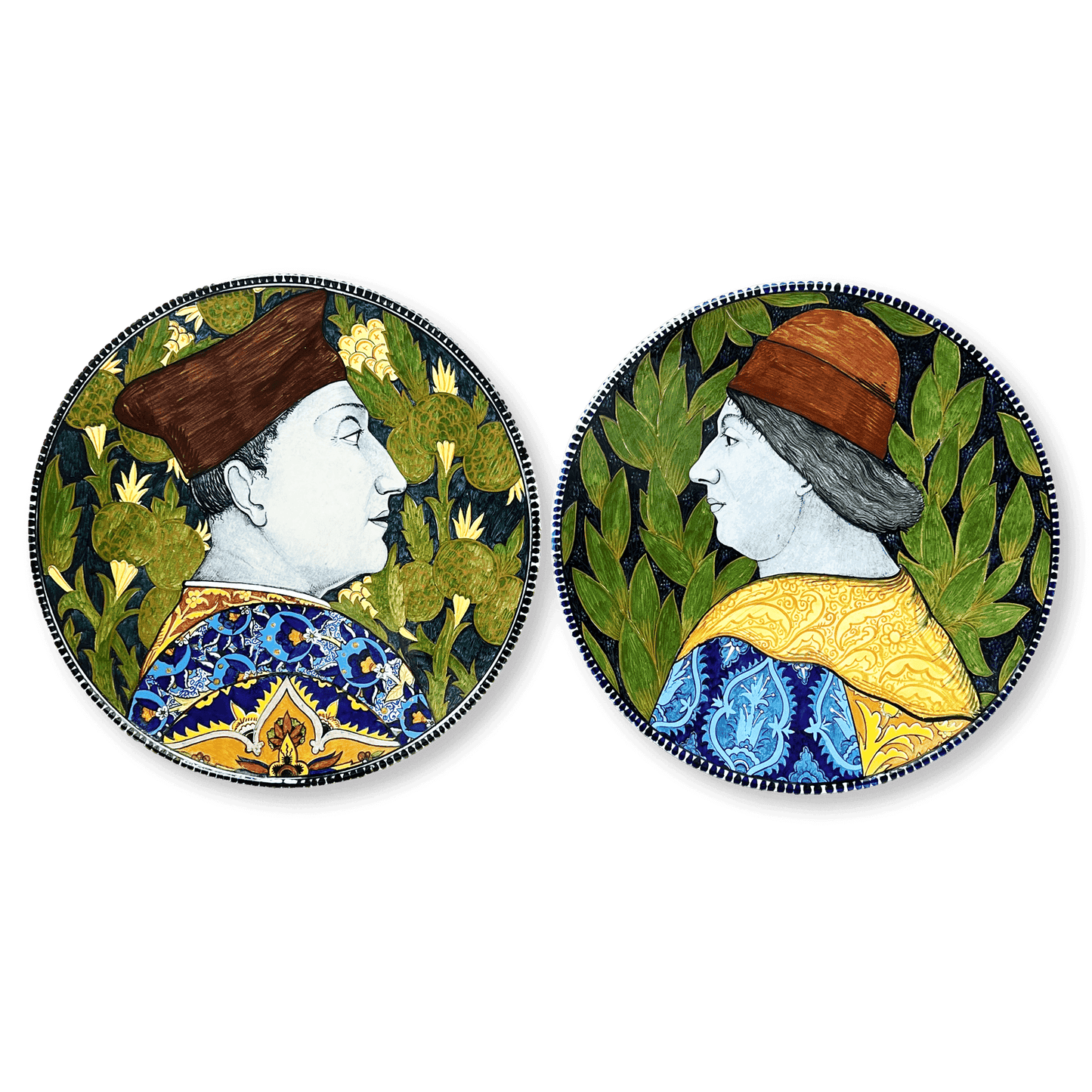 Pair of Parade Plates by Torquato Castellani