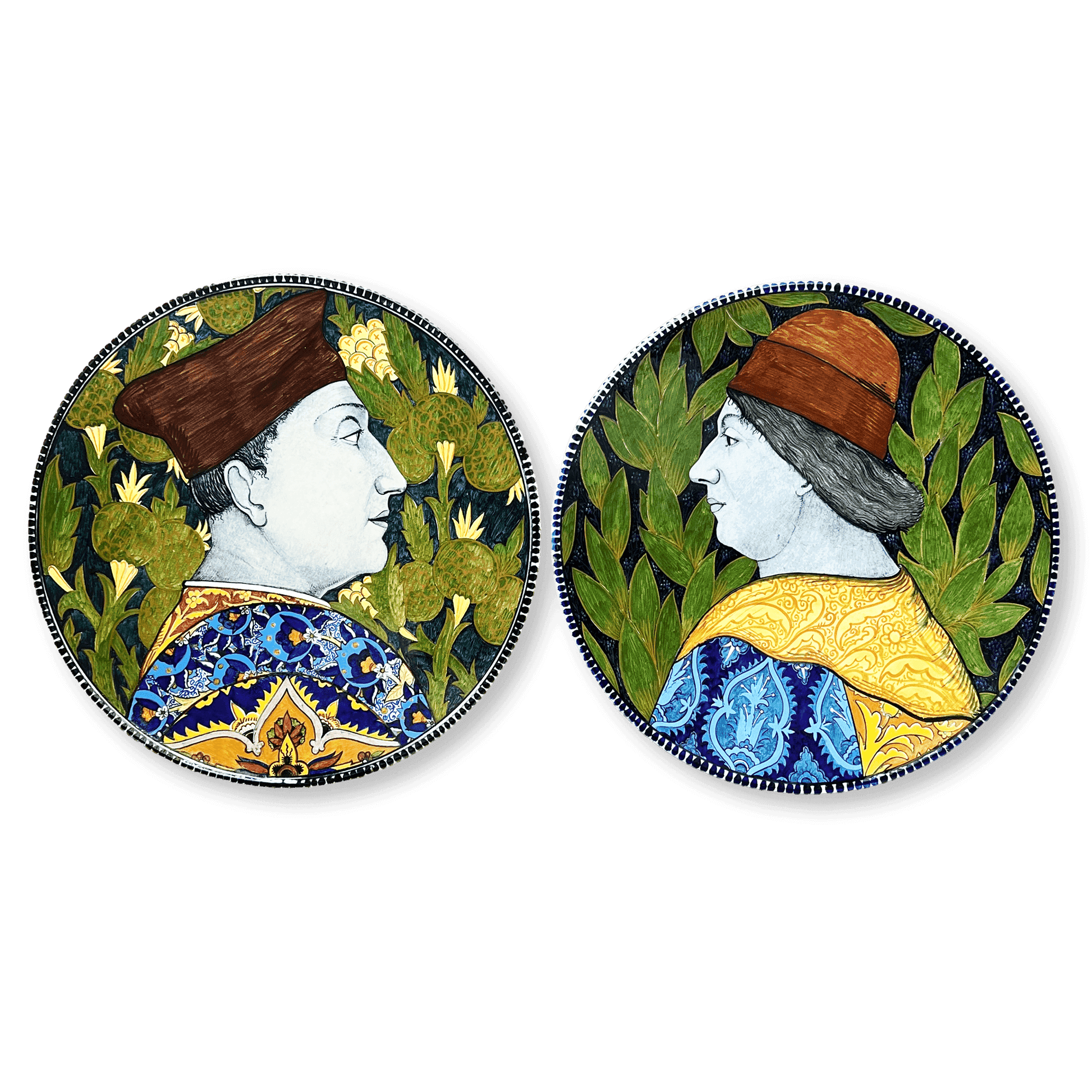 Pair of Parade Plates by Torquato Castellani