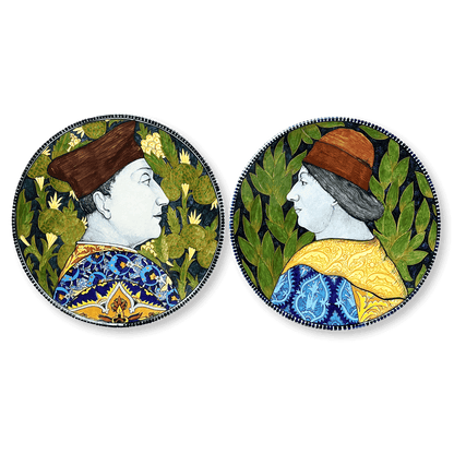 Pair of Parade Plates by Torquato Castellani