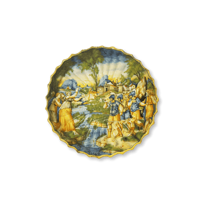Majolica Plate with a Biblical Scene