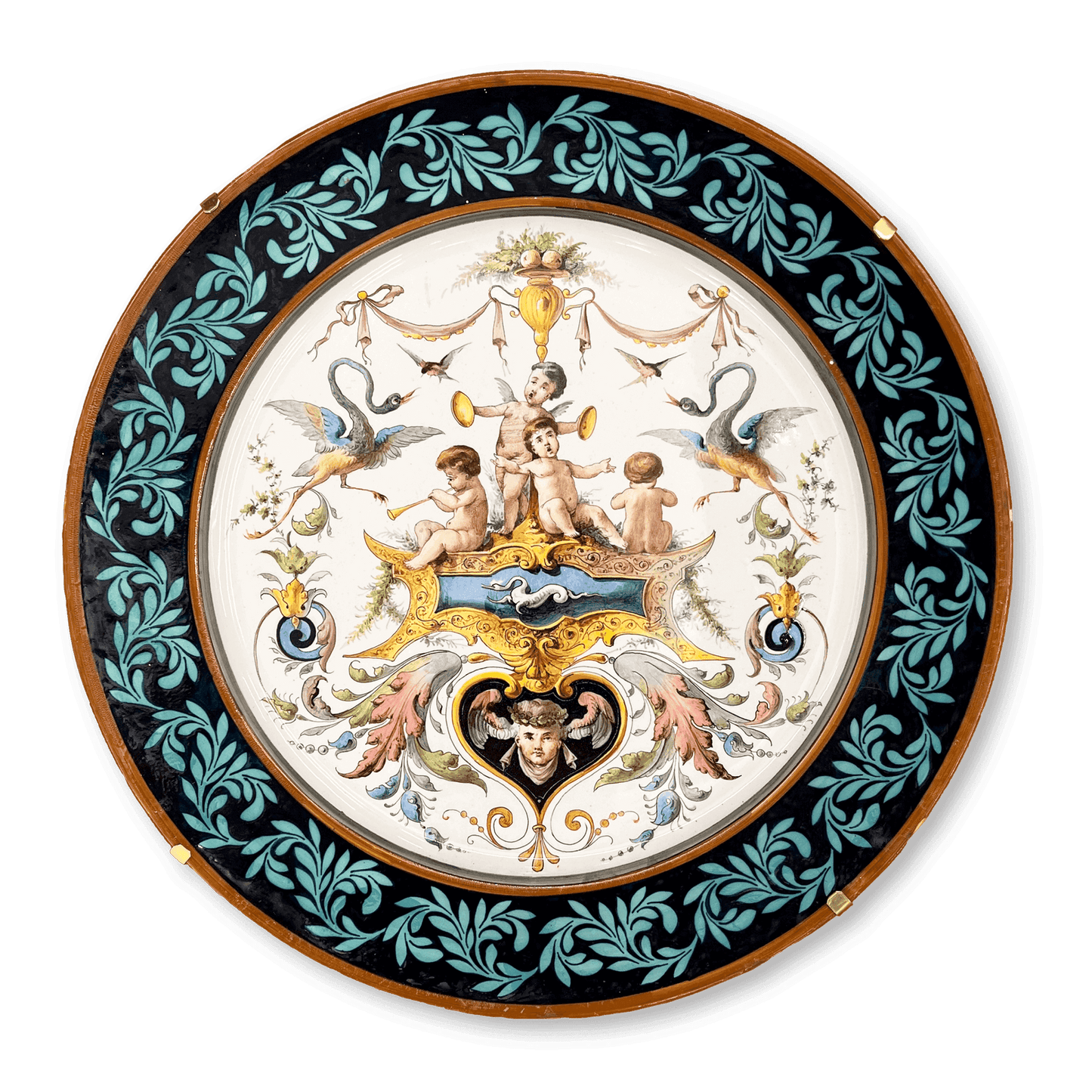 Ginori Parade Plate with Grotesque Decorations