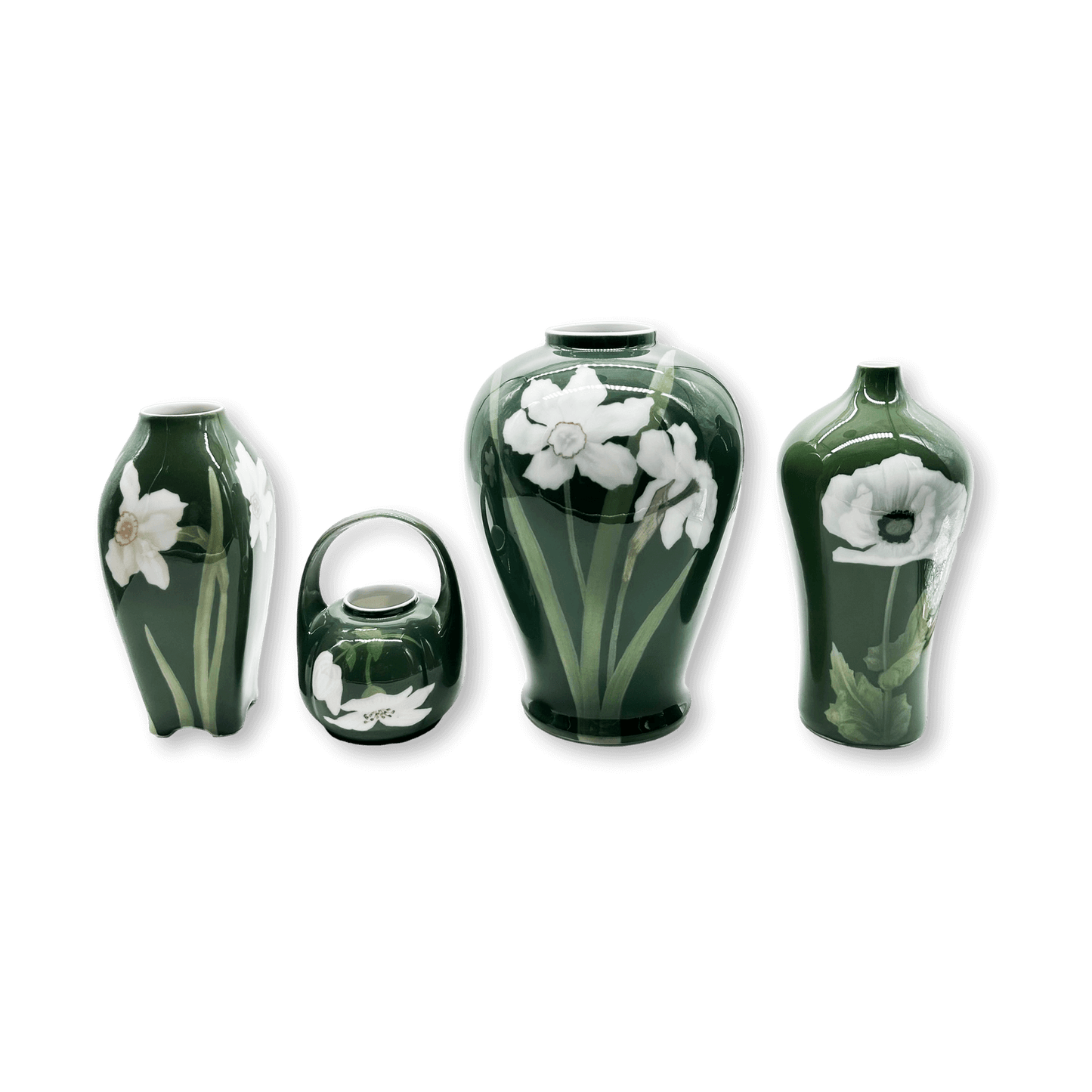 19th Century Royal Copehangen Porcelain Vase Set