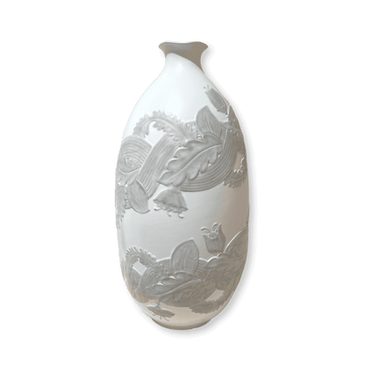 Ginori Large White Vase by Giovanni Gariboldi