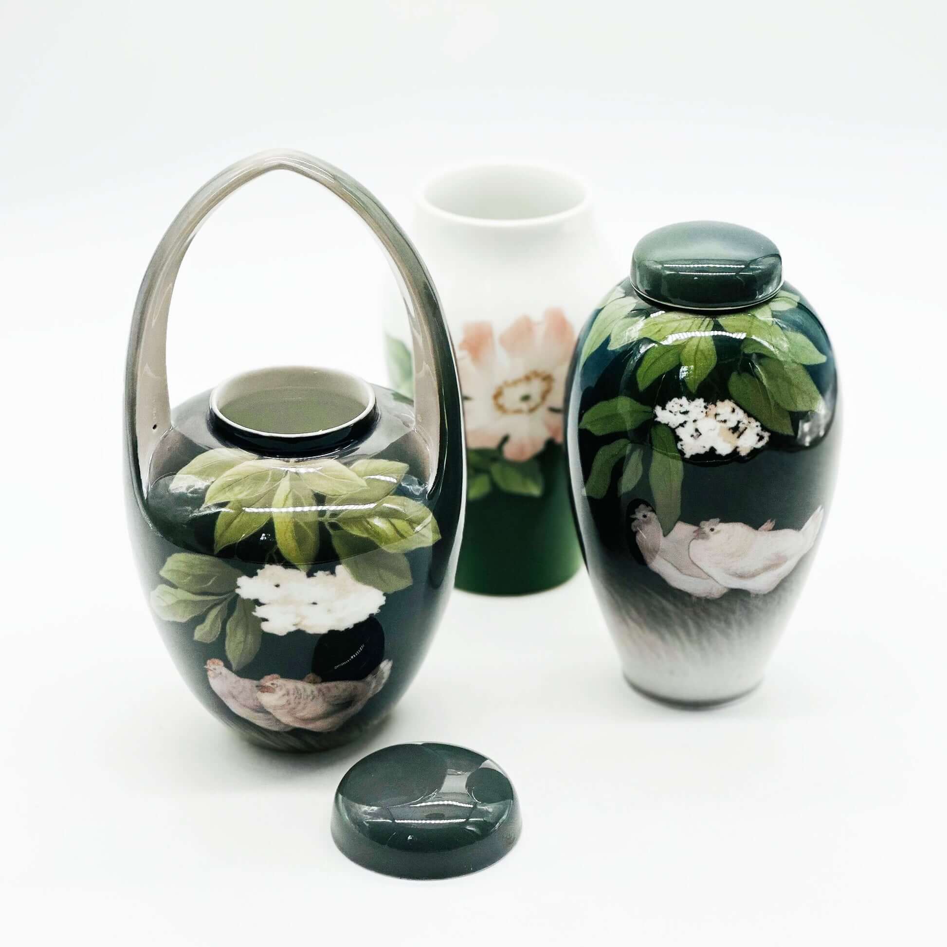 19th Century Royal Copehangen Porcelain Vase Set