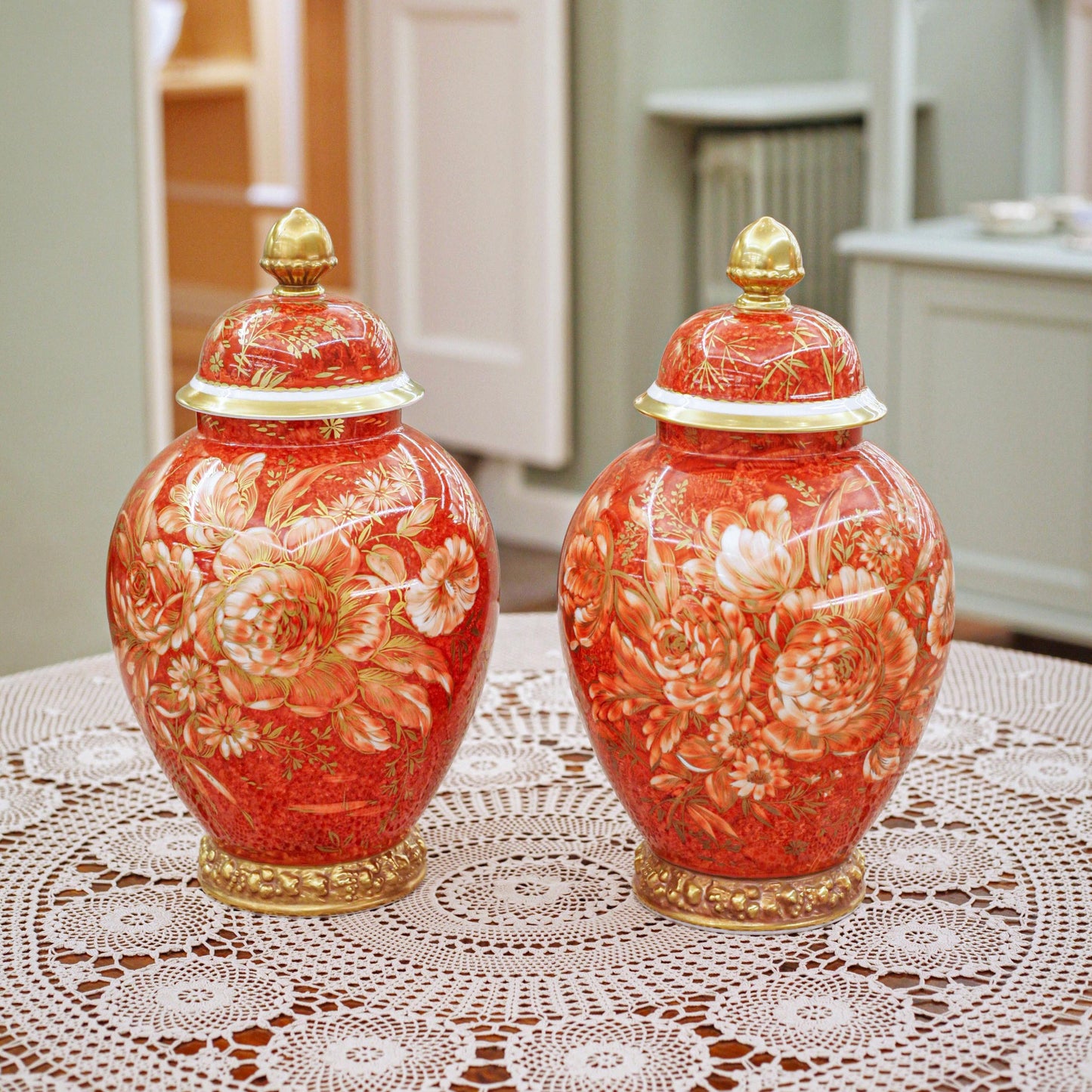 Pair of Rosenthal ‘Zaubergarten’ Potiches