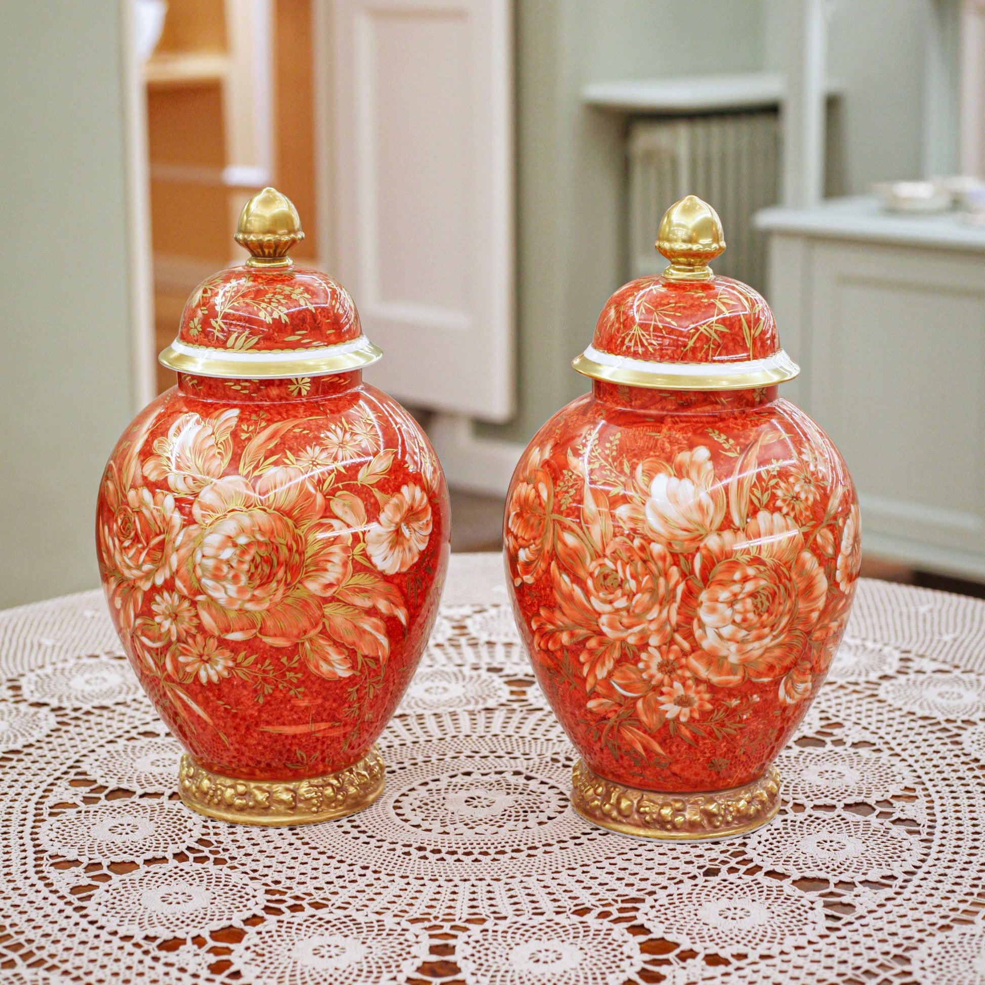 Pair of Rosenthal ‘Zaubergarten’ Potiches