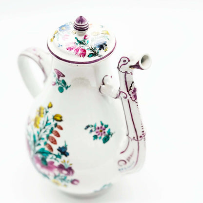 18th Century Ginori Porcelain Coffee Pot