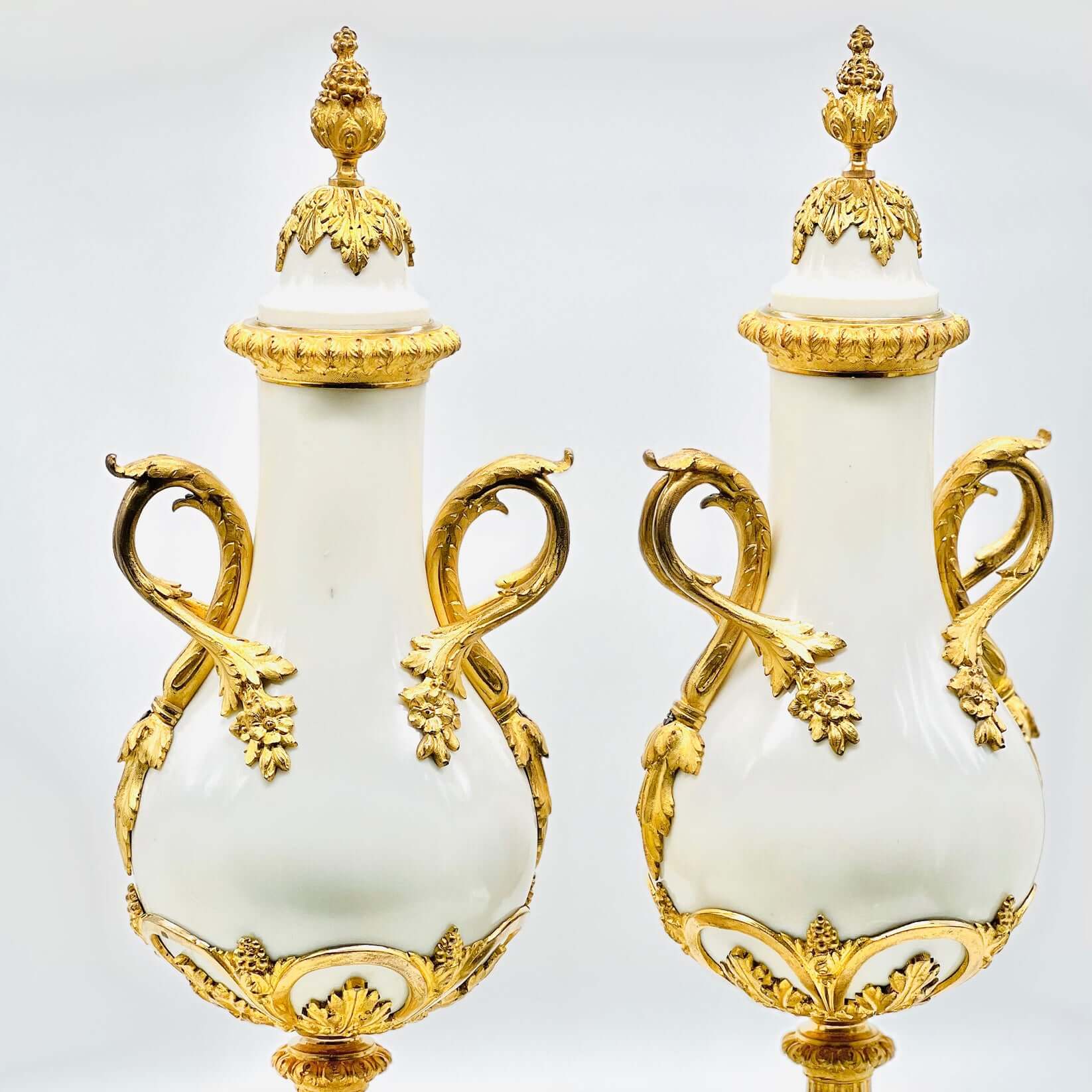Pair of 19th Century Marble Decorative Vases