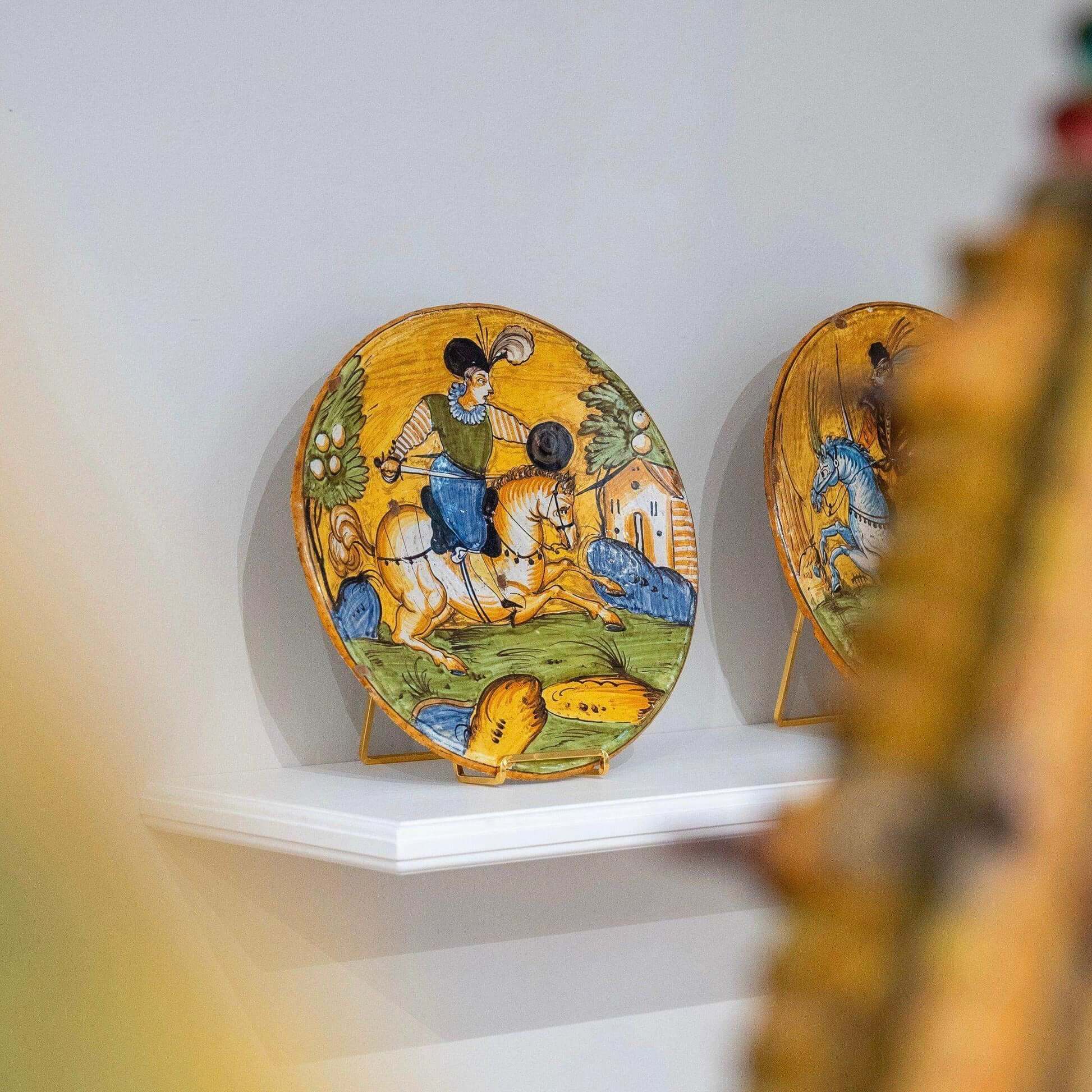 Pair of 17th century Montelupo Plates