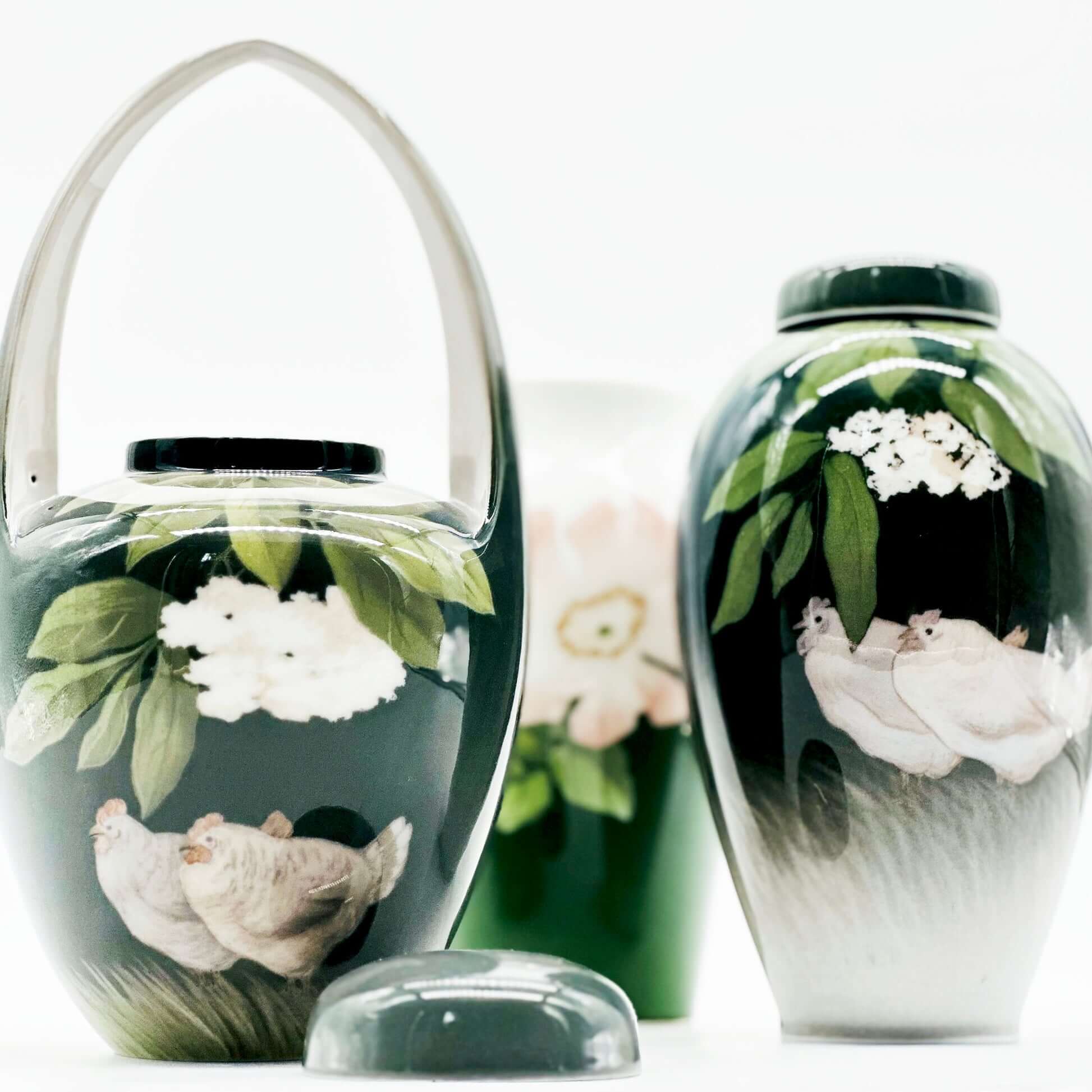 19th Century Royal Copehangen Porcelain Vase Set