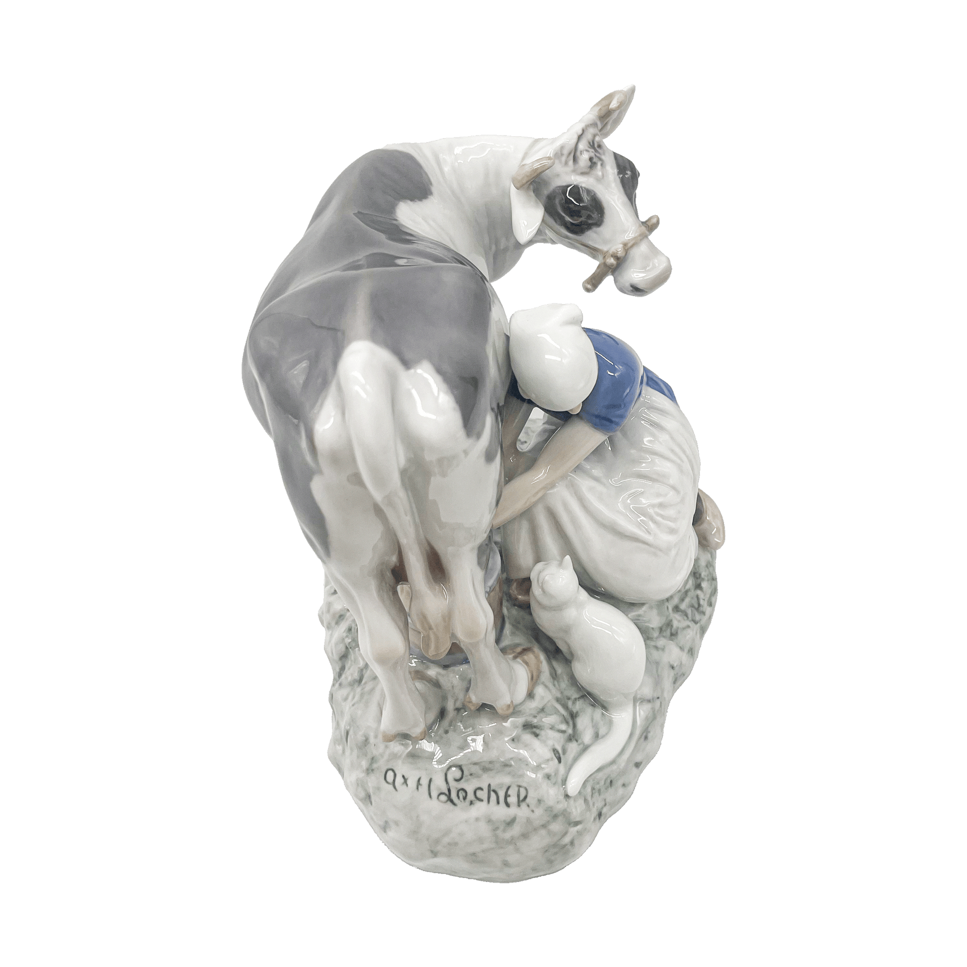 Milkmaid Porcelain Statue by Bing & Grondahl