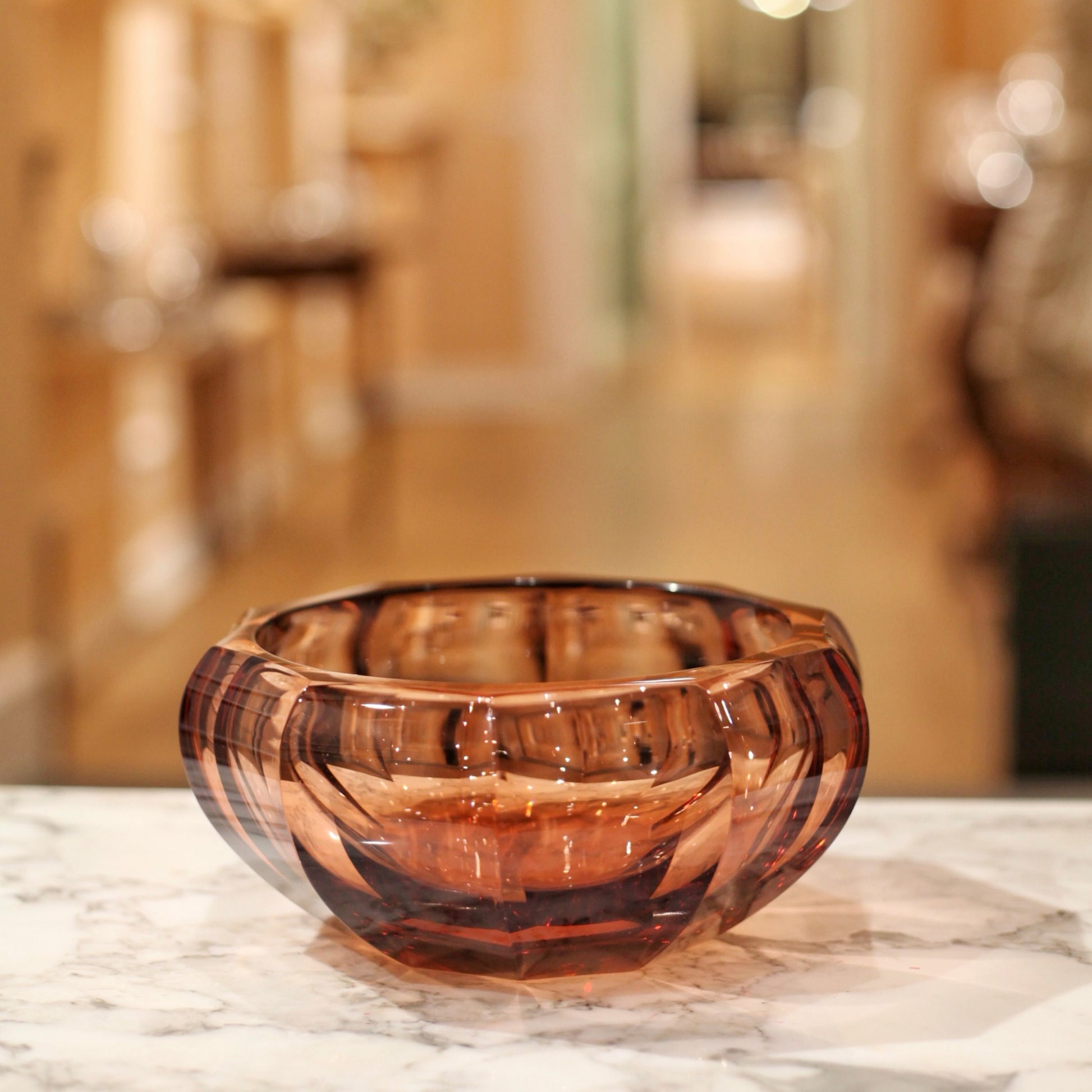 Moser Crystal Centerpiece Bowl & Vase Set