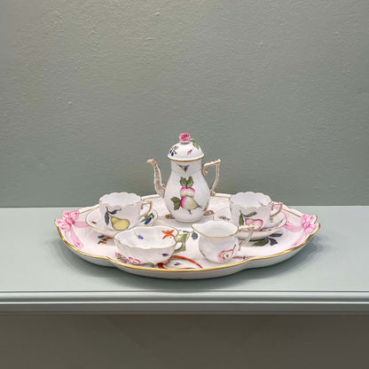 Herend Tête-à-tête ‘Fruits Necker’ Coffee Set