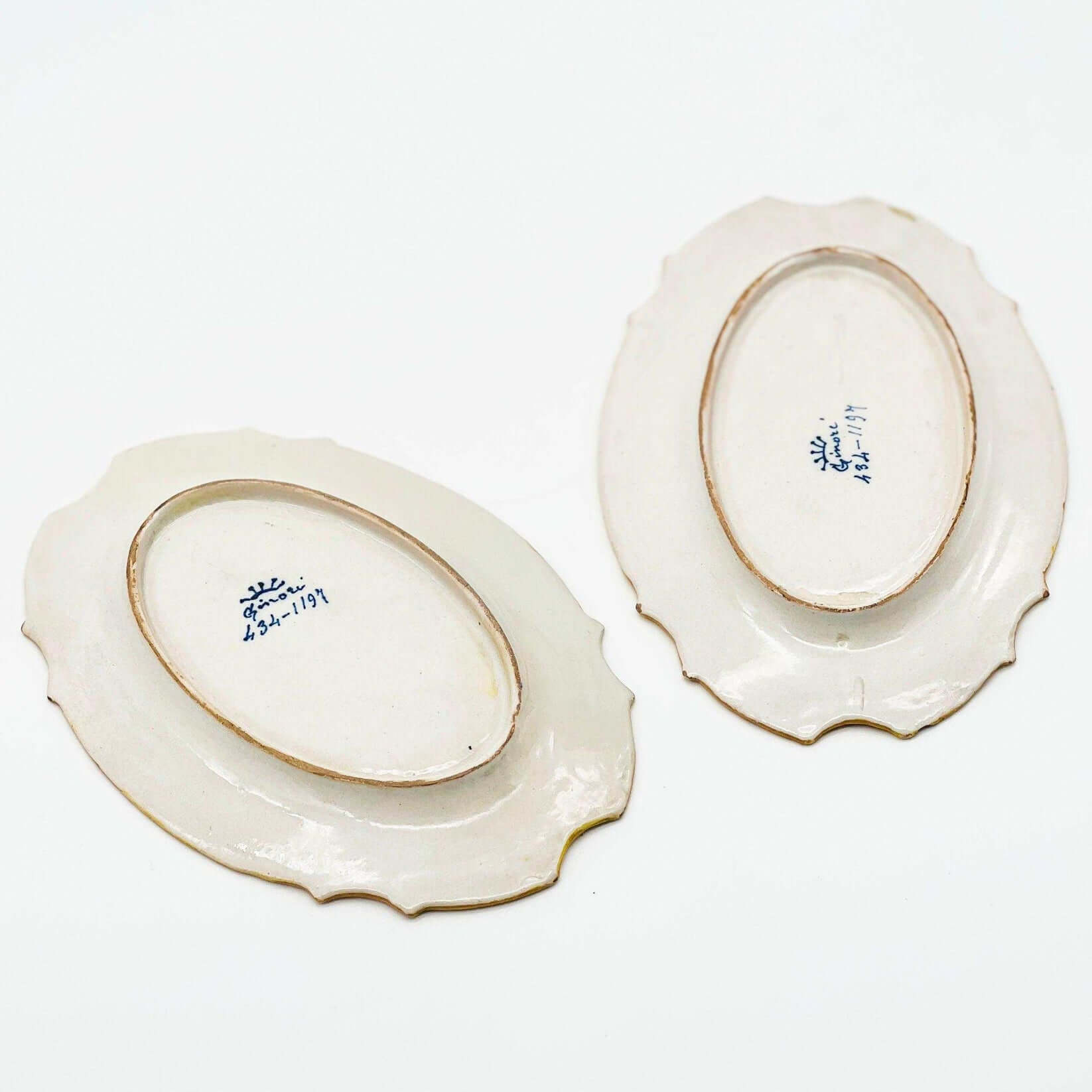Pair of 19th Century Ginori Decorative Dishes