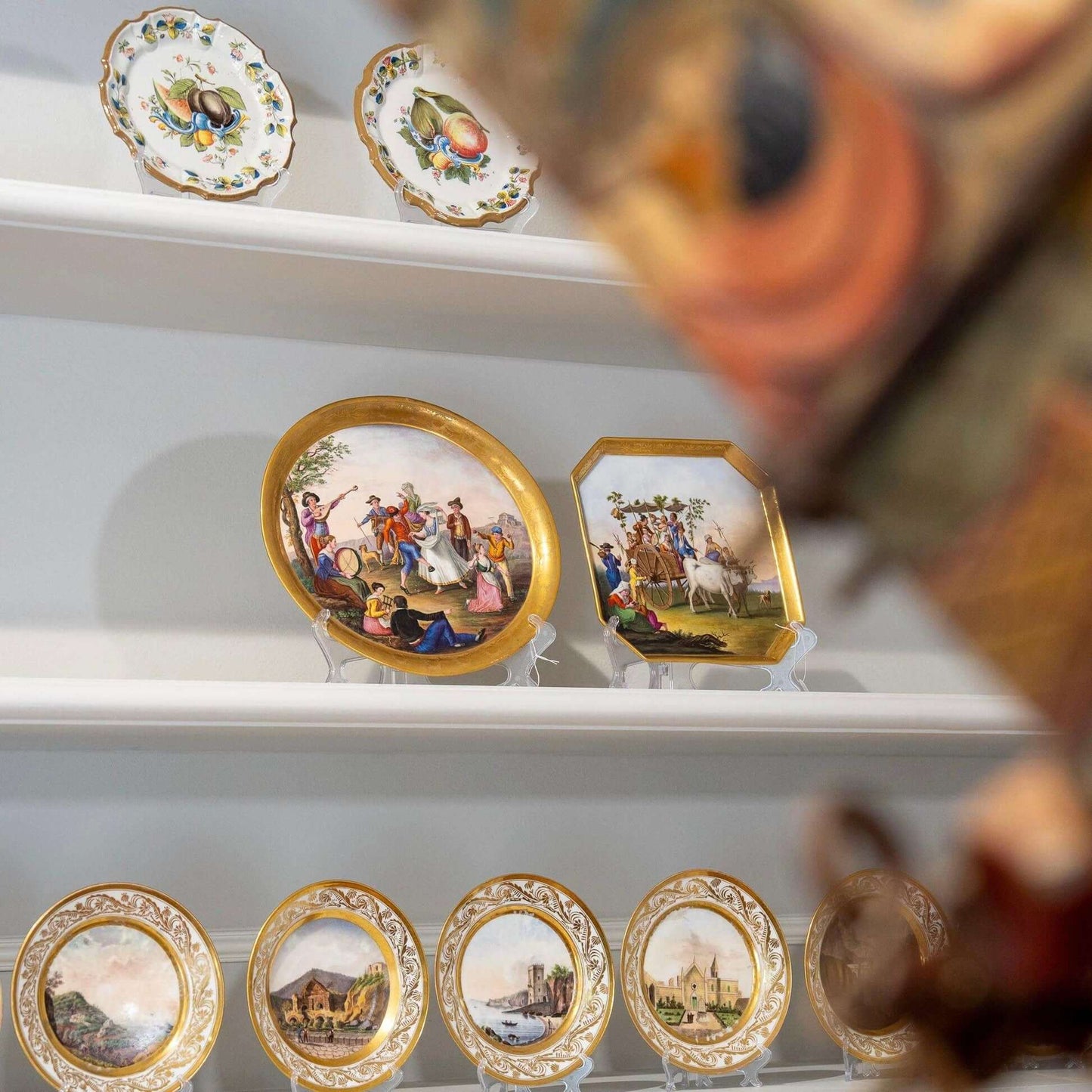 19th Century Oval Neapolitan Grand Plateau