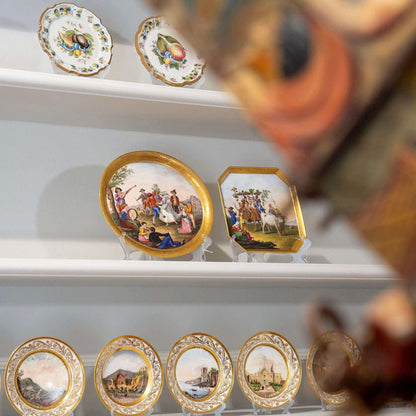 19th Century Oval Neapolitan Grand Plateau