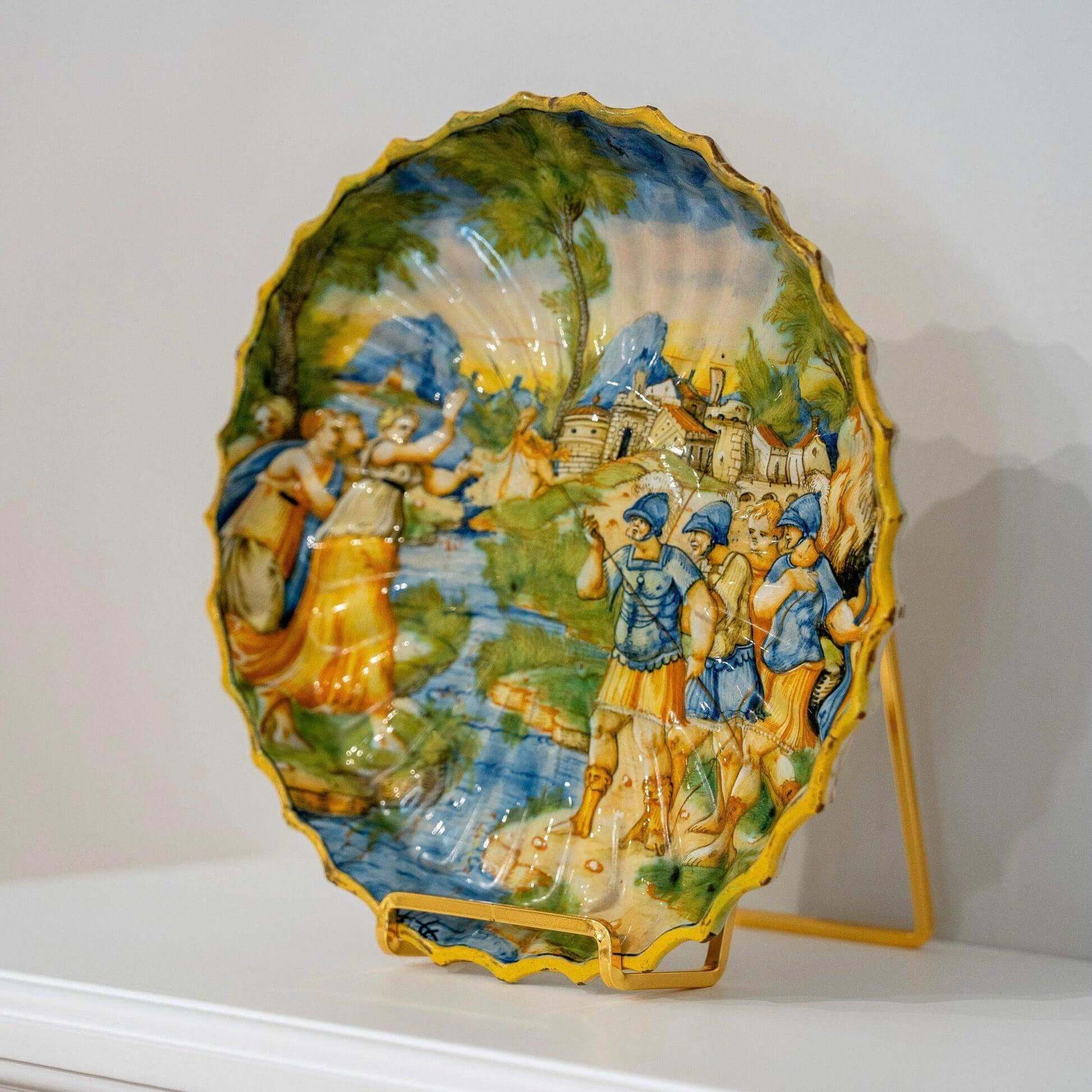 Majolica Plate with a Biblical Scene