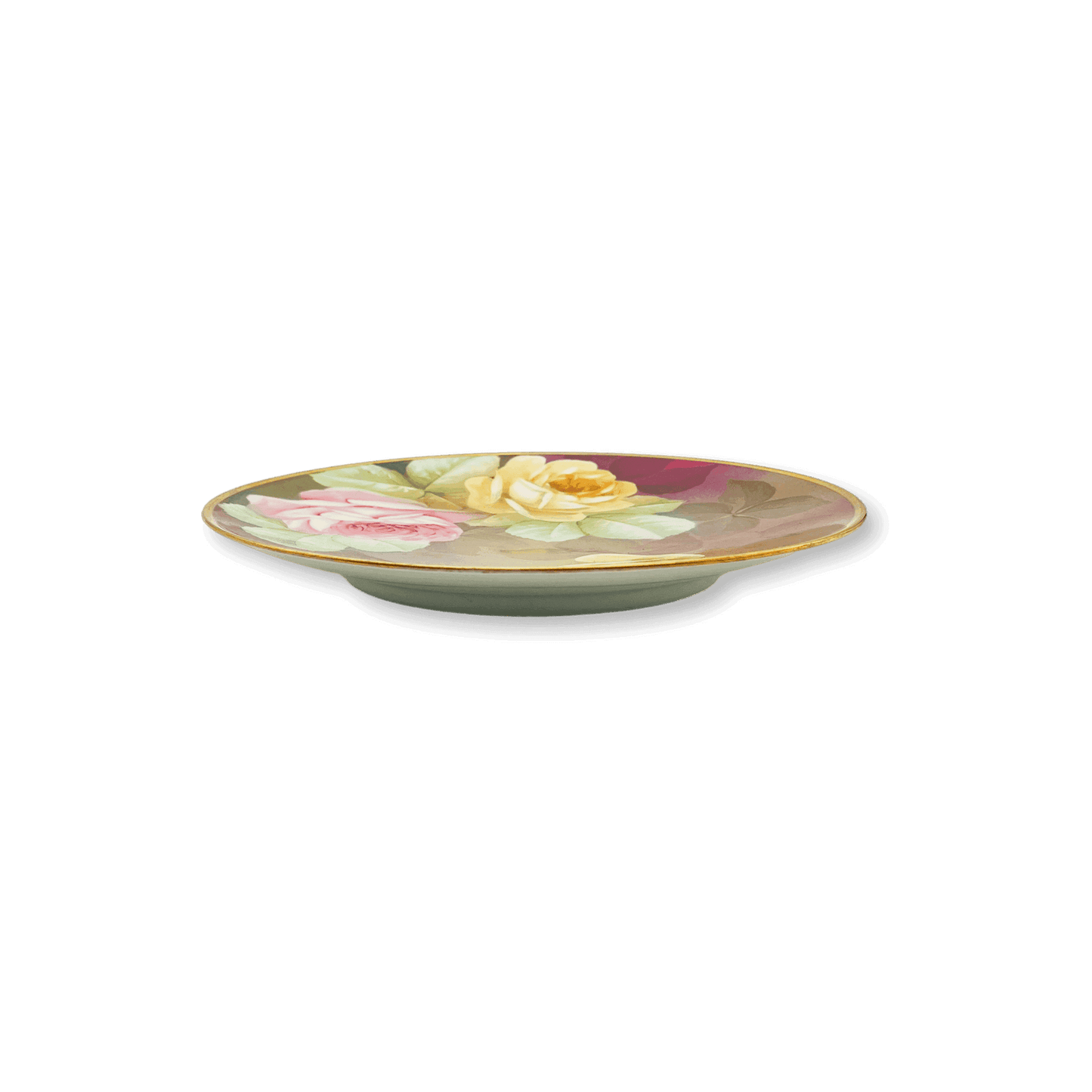Ginori "I Fioristi" Rose Plate by L. Giubampo