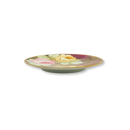 Ginori "I Fioristi" Rose Plate by L. Giubampo