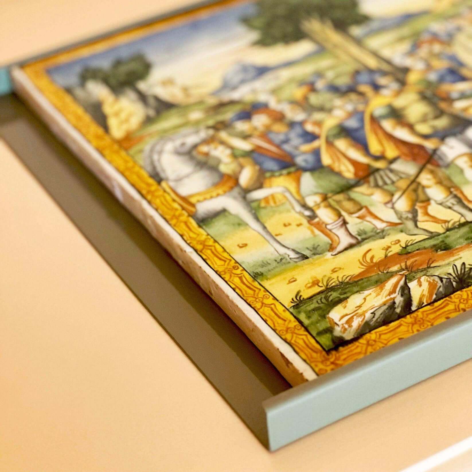 Pair of Majolica Plaques
