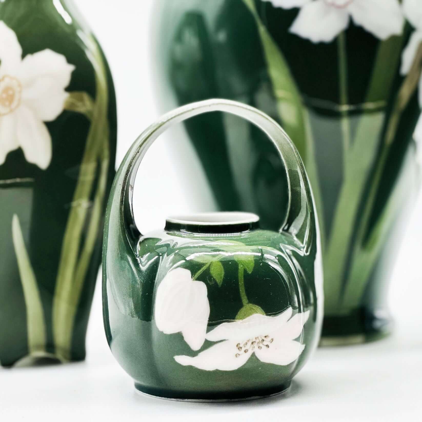 19th Century Royal Copehangen Porcelain Vase Set
