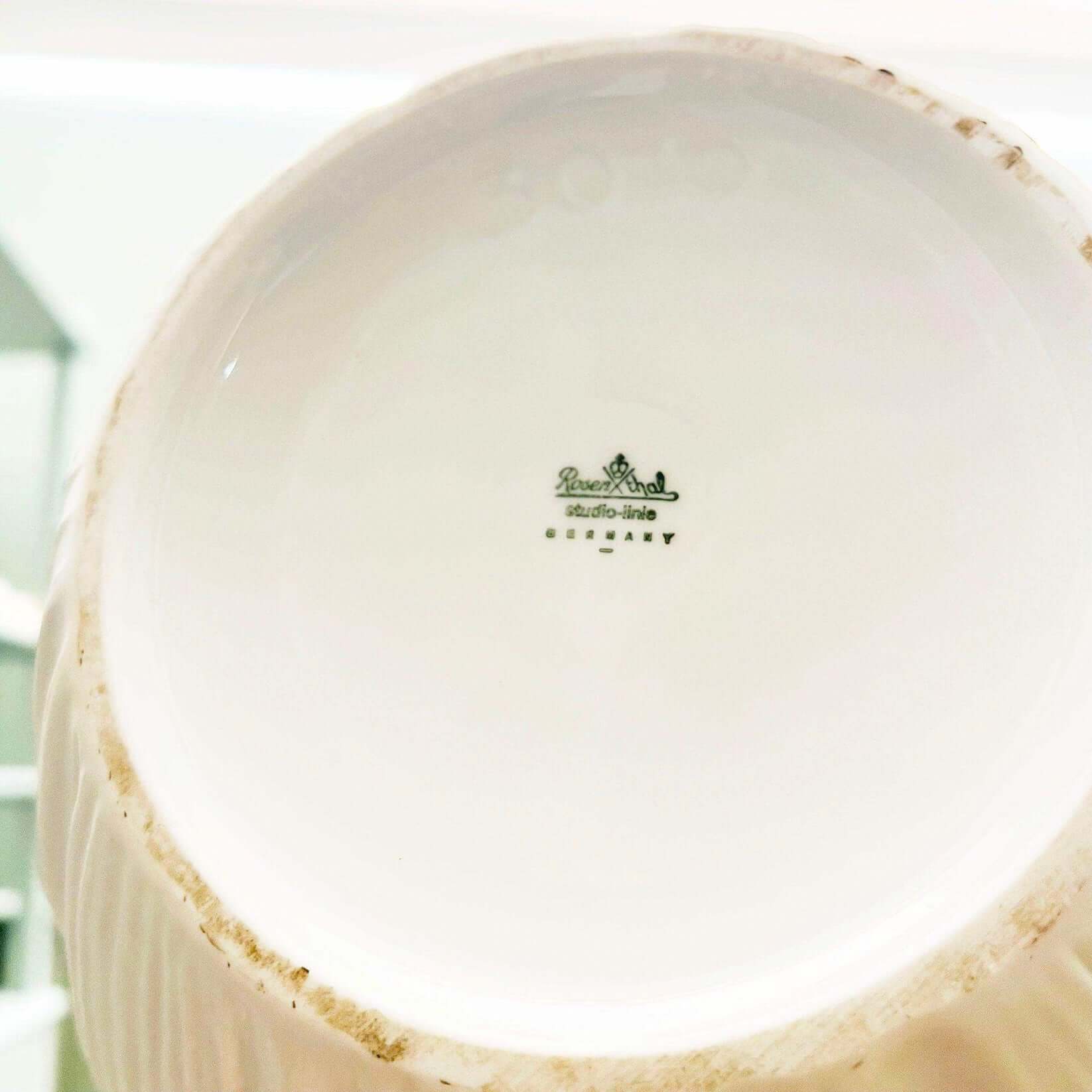 Rosenthal Porcelain Plissée Vase by Martin Freyer