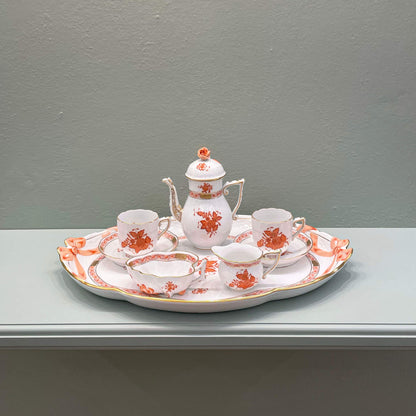 Herend Tête-à-tête Apponyi Orange Coffee Set