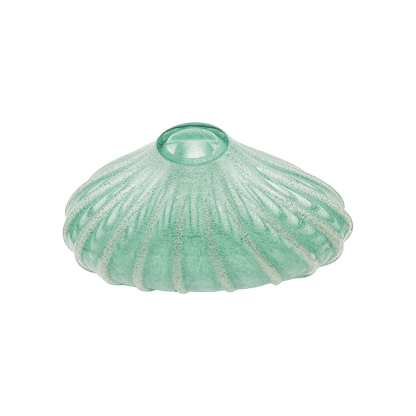 Murano Seafoam-Green Glass Shell Vase
