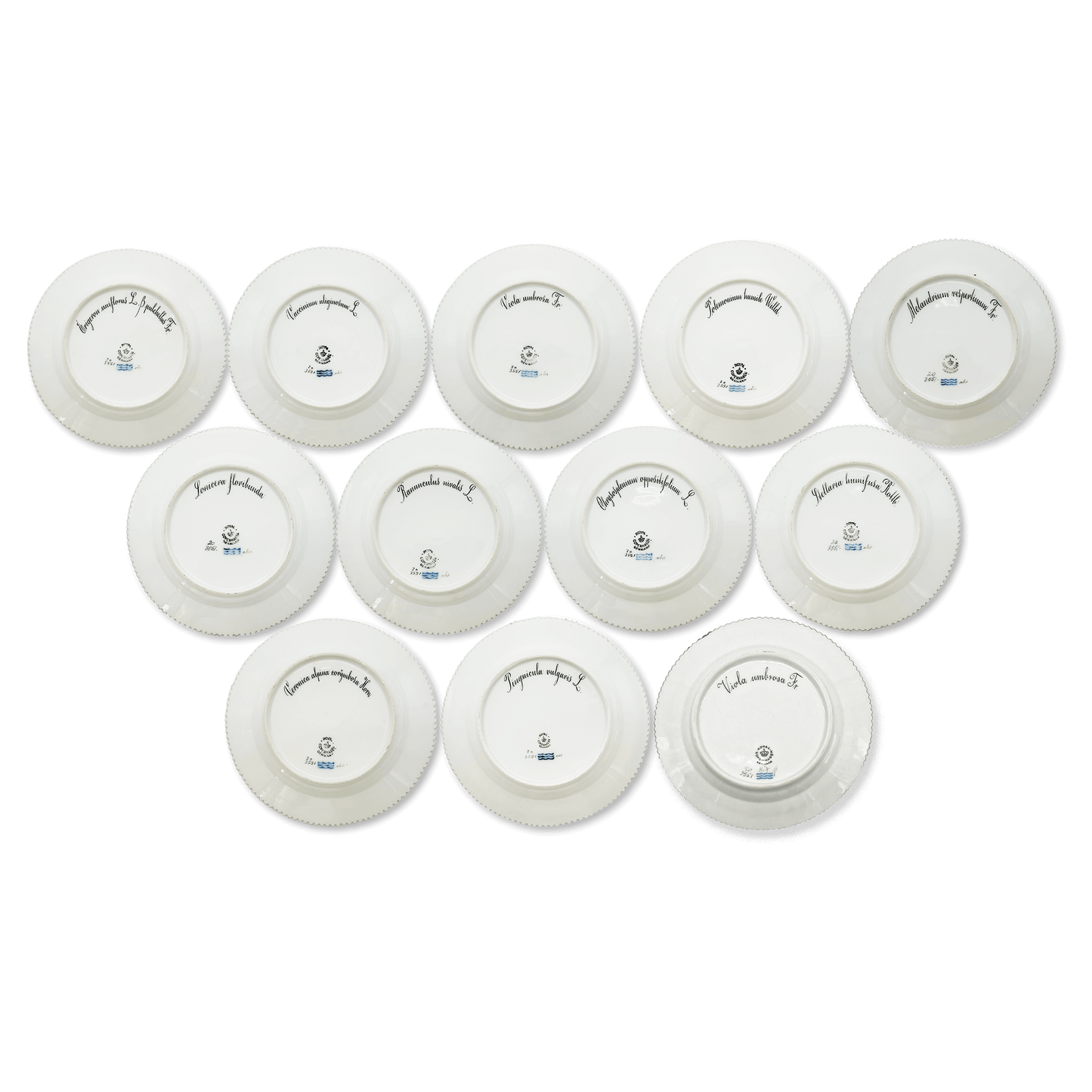 "Flora Danica" Royal Copenhagen Pastry Plates Set