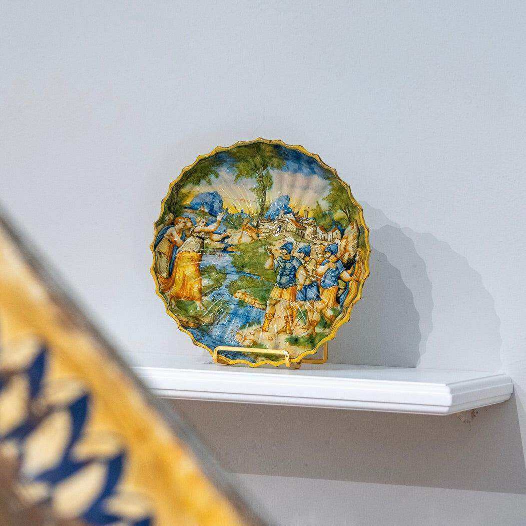 Majolica Plate with a Biblical Scene