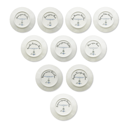"Flora Danica" Royal Copenhagen Coffee Set with Pastry Plates