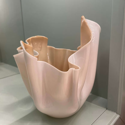 Beige Fazzoletto Venini Vase