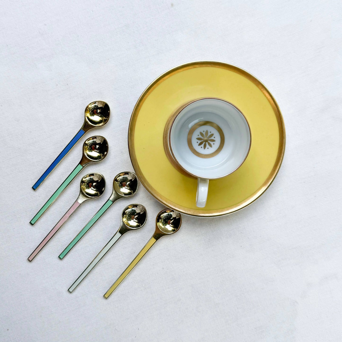 Set of 6 Danish Sterling Silver Spoons