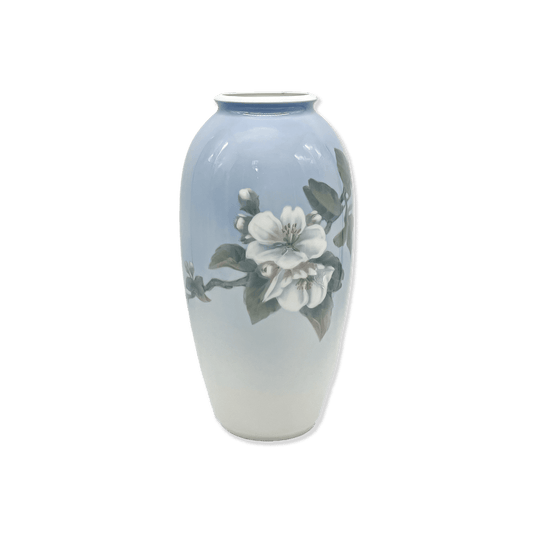 Royal Copenhagen Porcelain Vase with Apple Blossom Flower