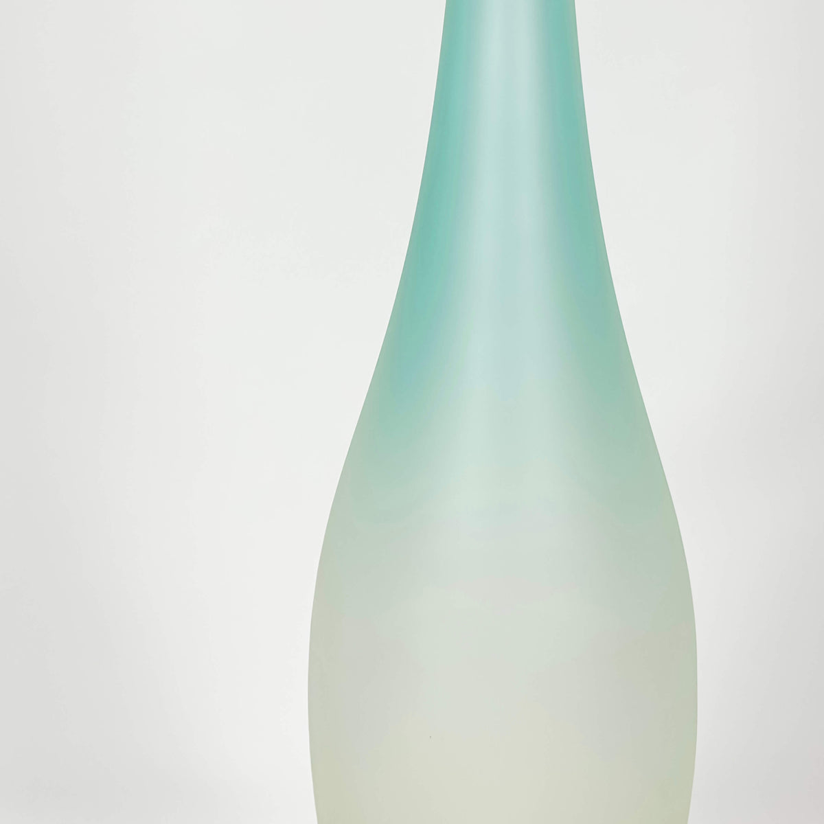 Murano Green Flute Vase with Frosted Finish - Galleria Fossi 33