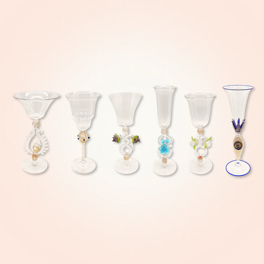 Decorative Murano Set of 6 Glasses - Galleria Fossi 33