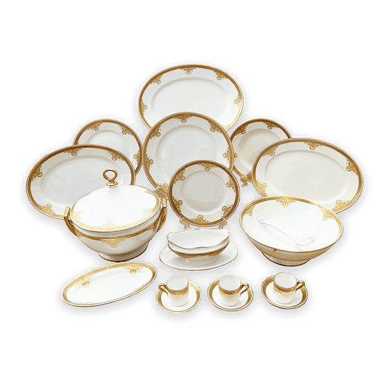 Ginori Porcelain & Pure Gold Dinning set