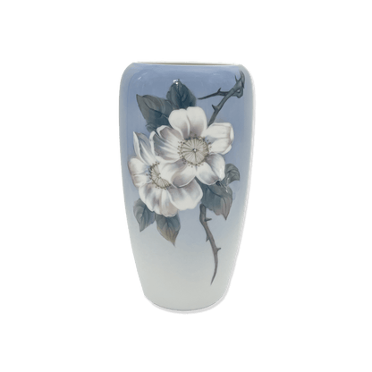 Royal Copenhagen Vase with White Wild Roses