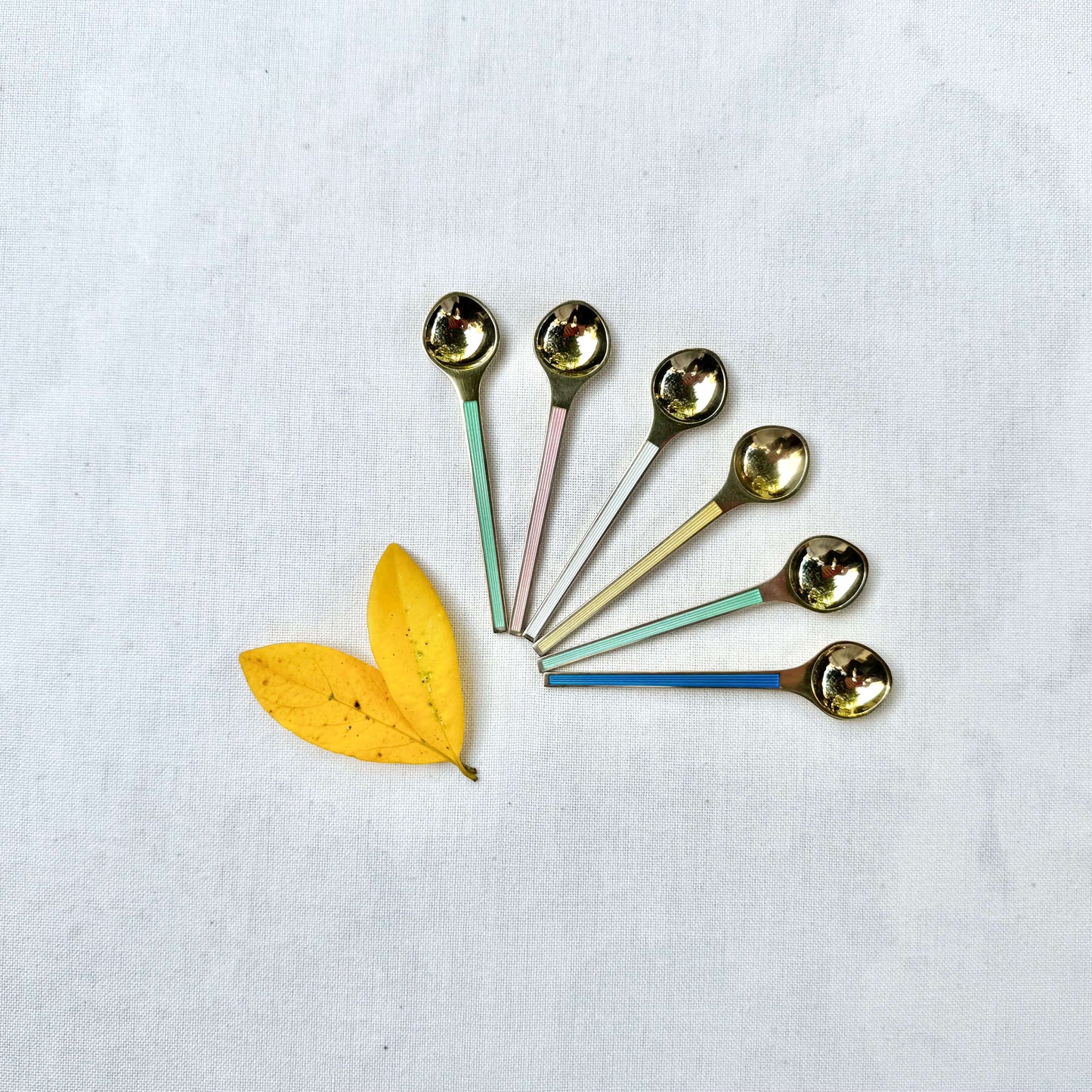 Set of 6 Danish Sterling Silver Spoons