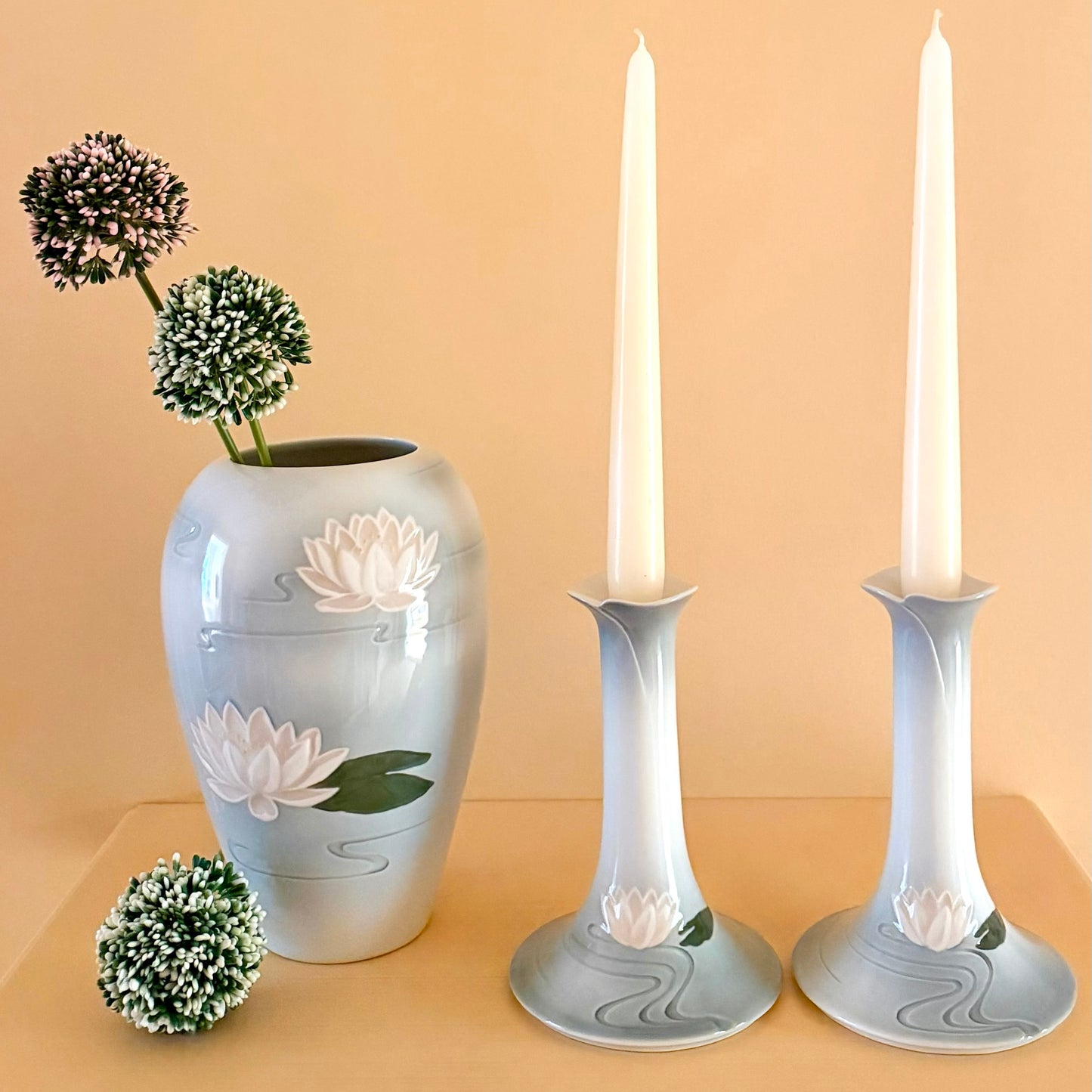 Bing & Grøndahl Waterlily Decorative Set