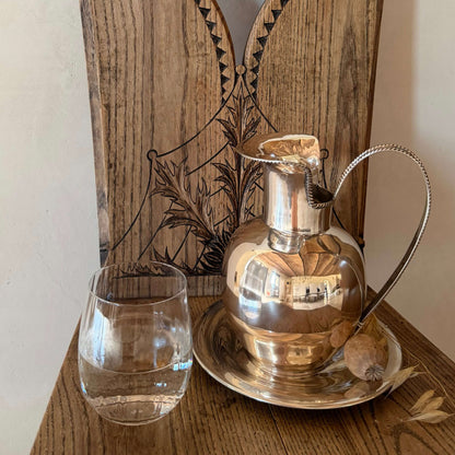 Silver Pitcher & Saucer